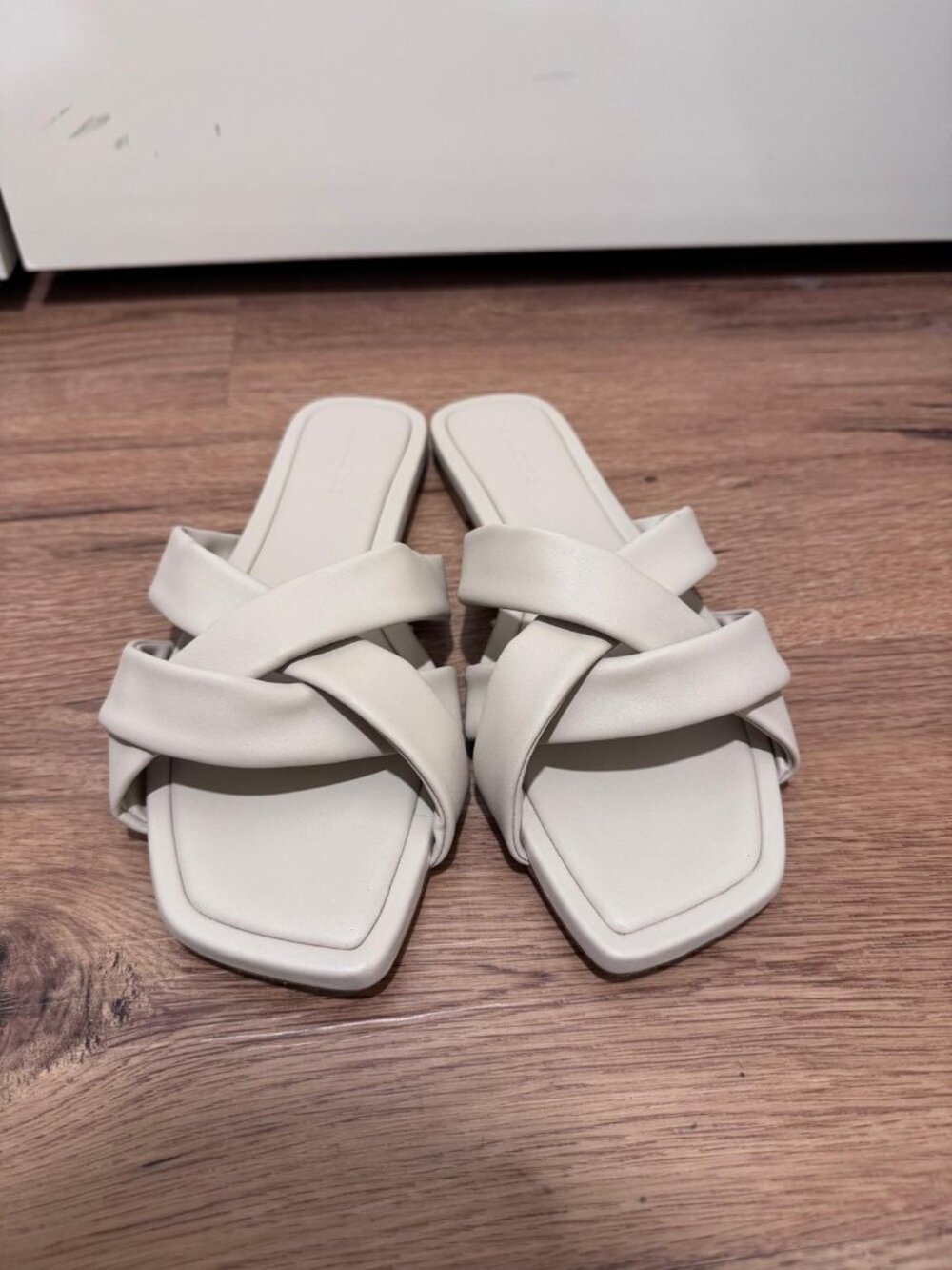 Banana Republic Vegan Leather Crossover Sandals